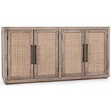 Jensen 4 Door Cabinet, Taupe