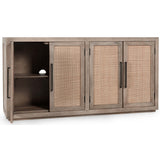 Jensen 4 Door Cabinet, Taupe