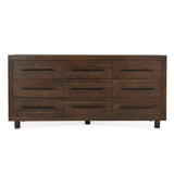 Jaxon 9 Drawer Dresser, Harvest Brown-Furniture - Bedroom-High Fashion Home