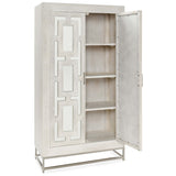 Adina Tall Cabinet, White Washed-Furniture - Storage-High Fashion Home