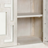 Adina Tall Cabinet, White Washed-Furniture - Storage-High Fashion Home