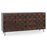 Komo 4 Door Cabinet, Barrel Brown