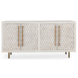 Norwood 4 Door Buffet, White Wash-Furniture - Storage-High Fashion Home