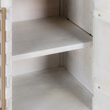 Norwood 4 Door Buffet, White Wash-Furniture - Storage-High Fashion Home