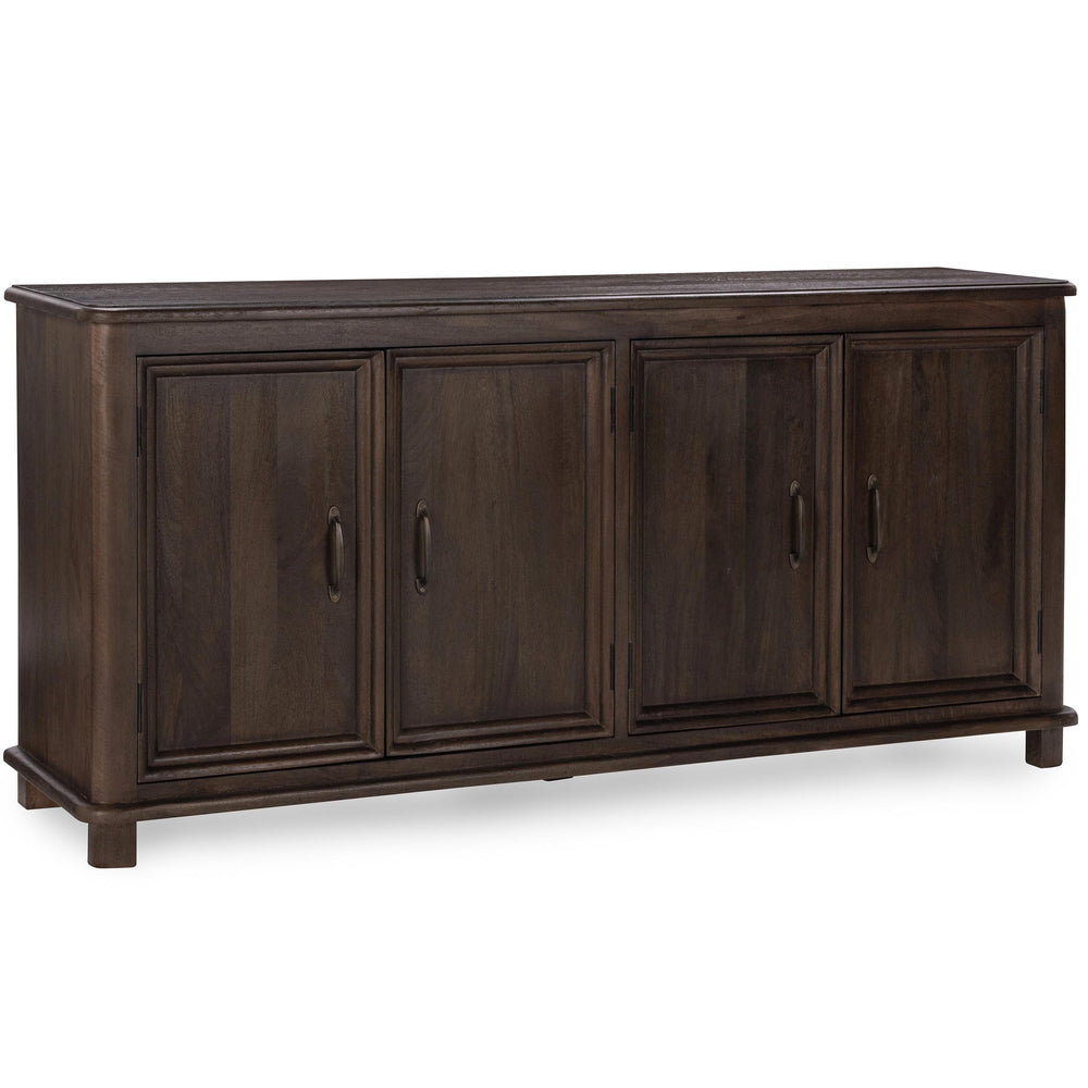 Brookside 4 Door Cabinet, Cocoa Brown-Furniture - Storage-High Fashion Home