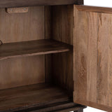 Brookside 4 Door Cabinet, Cocoa Brown-Furniture - Storage-High Fashion Home