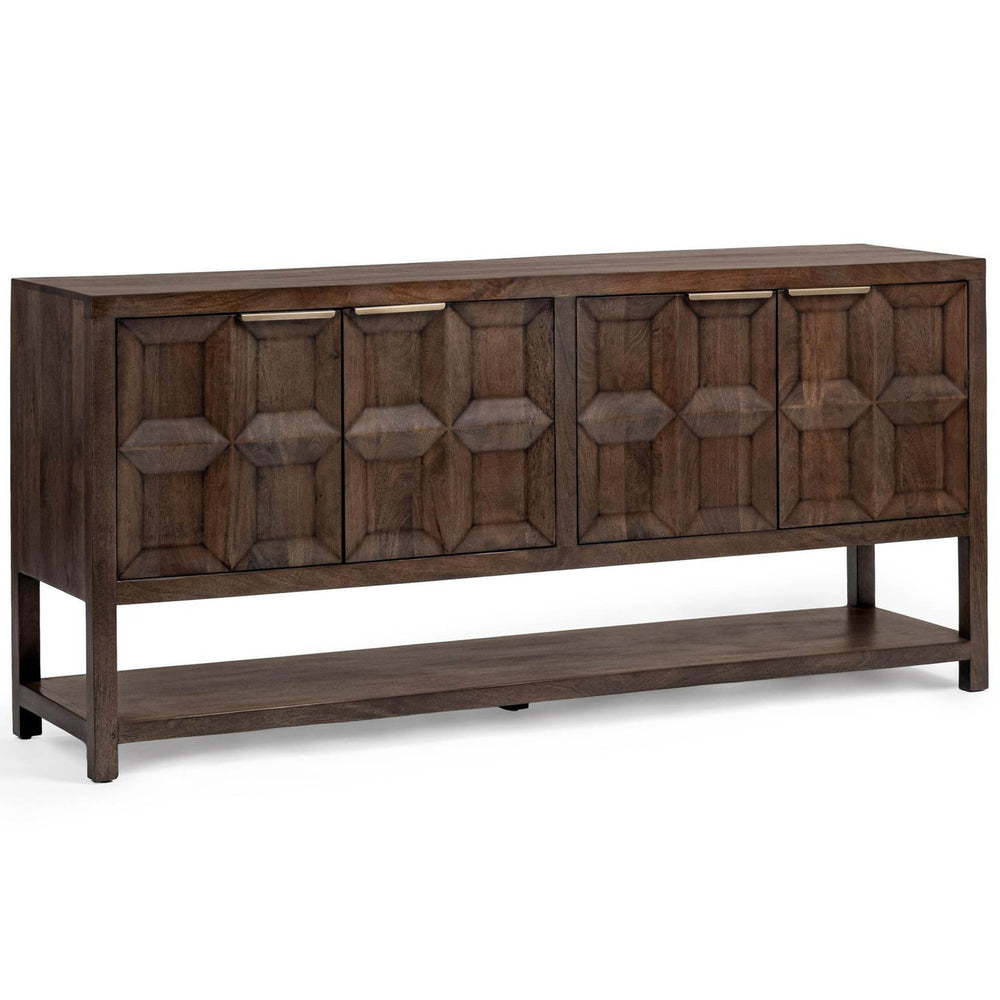 Costa 4 Door Cabinet, Tundra Brown