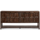 Costa 4 Door Cabinet, Tundra Brown
