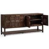 Costa 4 Door Cabinet, Tundra Brown