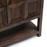 Costa 4 Door Cabinet, Tundra Brown