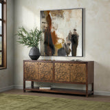 Avara 4 Door Cabinet, Brown