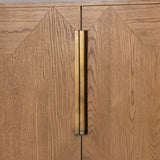 Roman 4 Door Bar Cabinet, Golden Walnut
