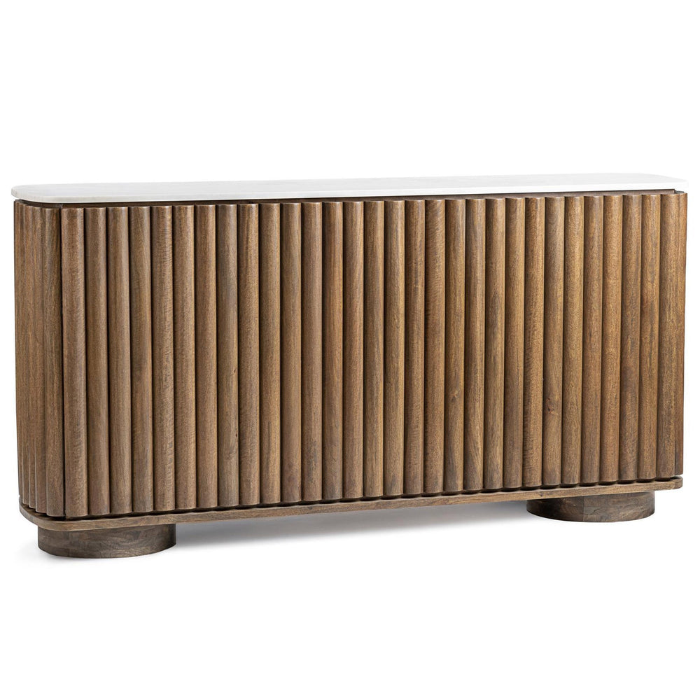 Novara Bar Cabinet, Molten Walnut