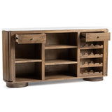 Novara Bar Cabinet, Molten Walnut