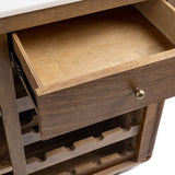 Novara Bar Cabinet, Molten Walnut