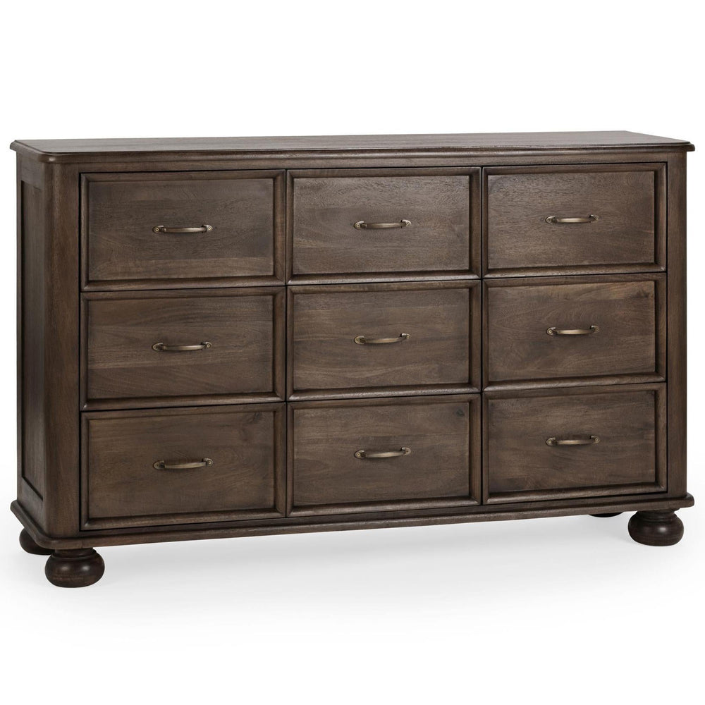 Brookside 9 Drawer Dresser, Cocoa Brown