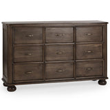 Brookside 9 Drawer Dresser, Cocoa Brown