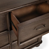 Brookside 9 Drawer Dresser, Cocoa Brown