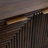 Flint 2 Door Cabinet, Dark Brown