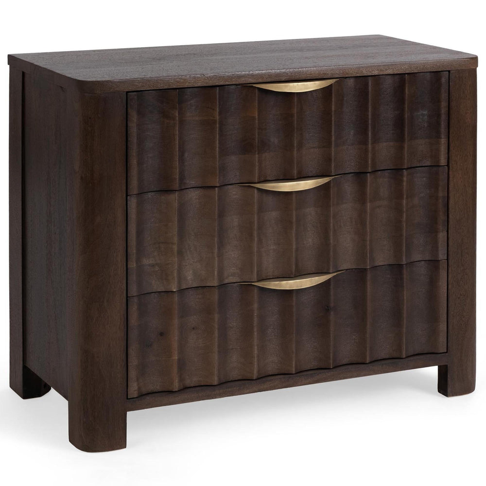 Baylee 3 Drawer Nightstand, Cocoa Brown