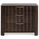 Baylee 3 Drawer Nightstand, Cocoa Brown