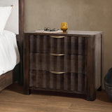 Baylee 3 Drawer Nightstand, Cocoa Brown