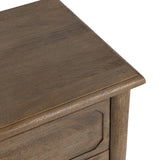 Margaux 3 Drawer Nightstand, Toasted Chestnut