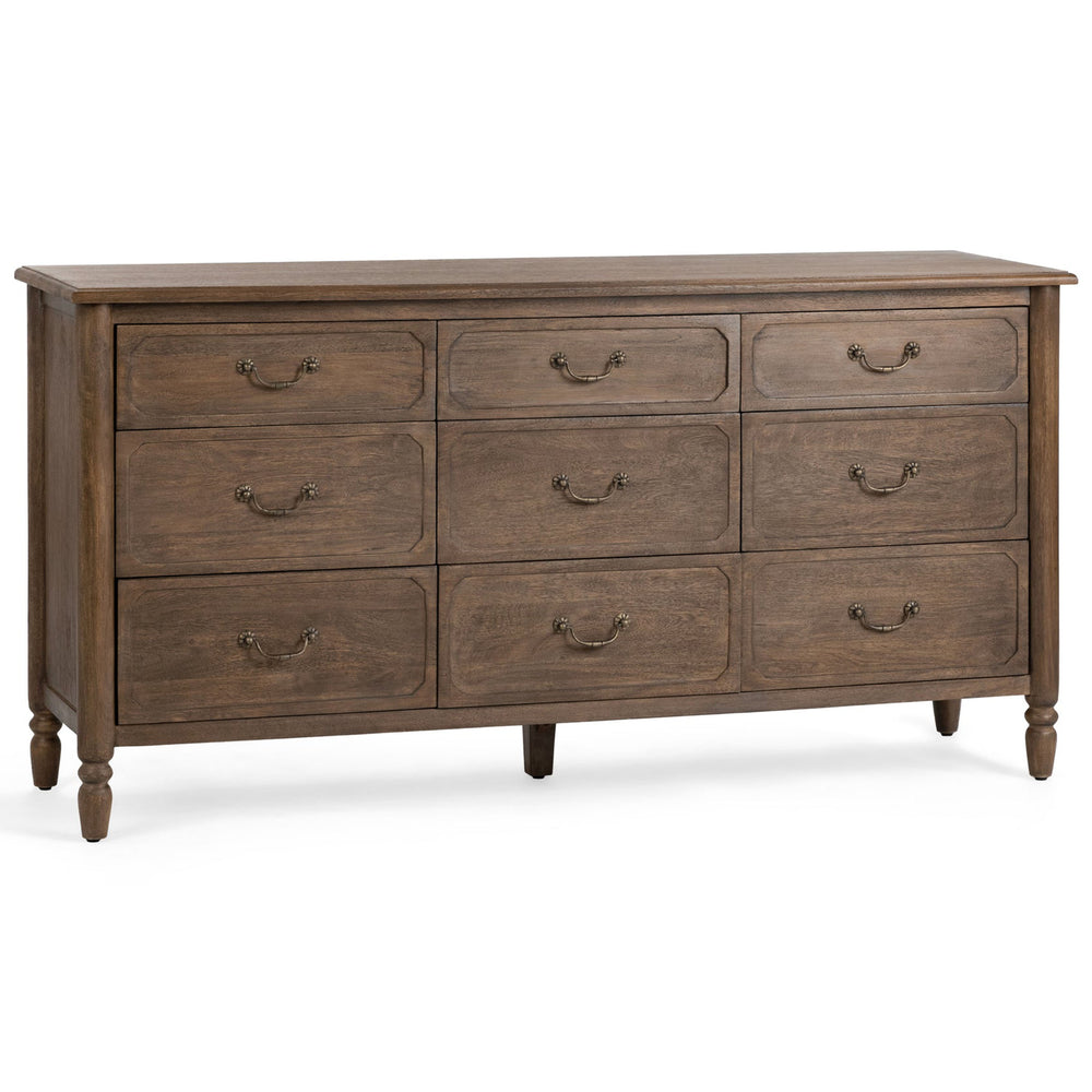 Margaux 9 Drawer Dresser, Toasted Chestnut