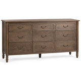 Margaux 9 Drawer Dresser, Toasted Chestnut