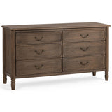 Margaux 6 Drawer Dresser, Toasted Chestnut