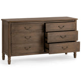 Margaux 6 Drawer Dresser, Toasted Chestnut