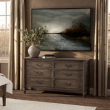 Margaux 6 Drawer Dresser, Toasted Chestnut