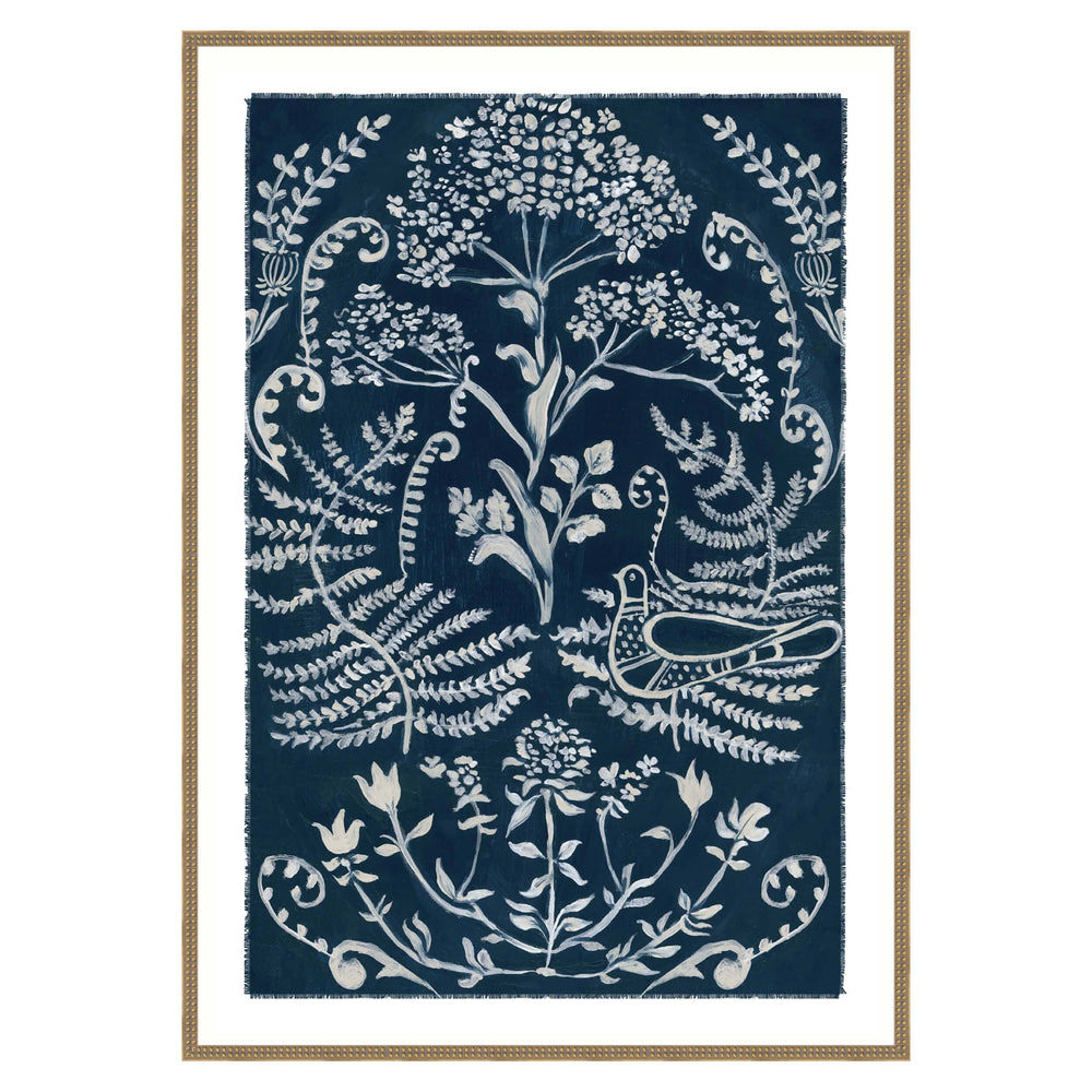 Moonlit Petals II Glass Framed-Accessories Artwork-High Fashion Home