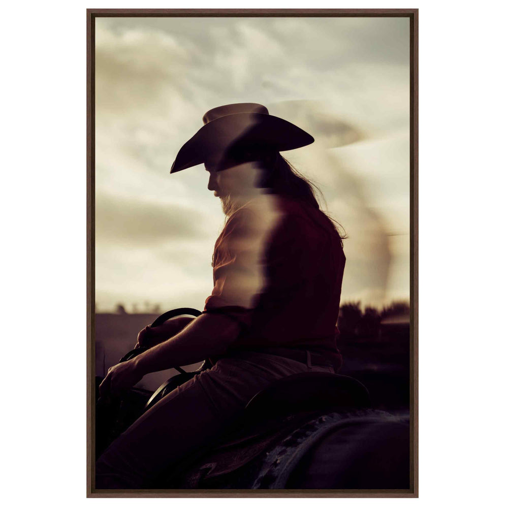 The Rider's Silhouette Framed