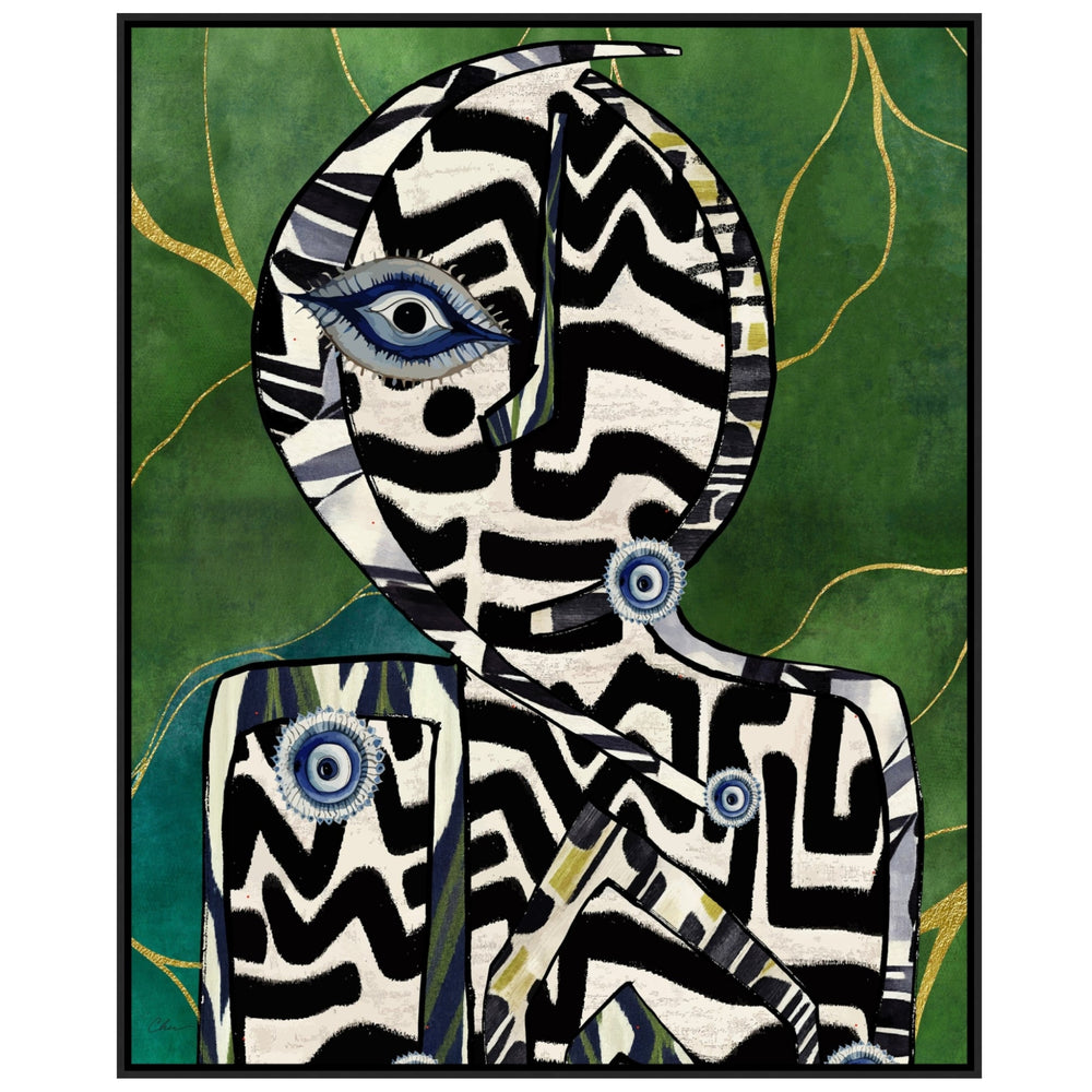 Limbo Framed by Nikki Chu, Poly Black Float Frame