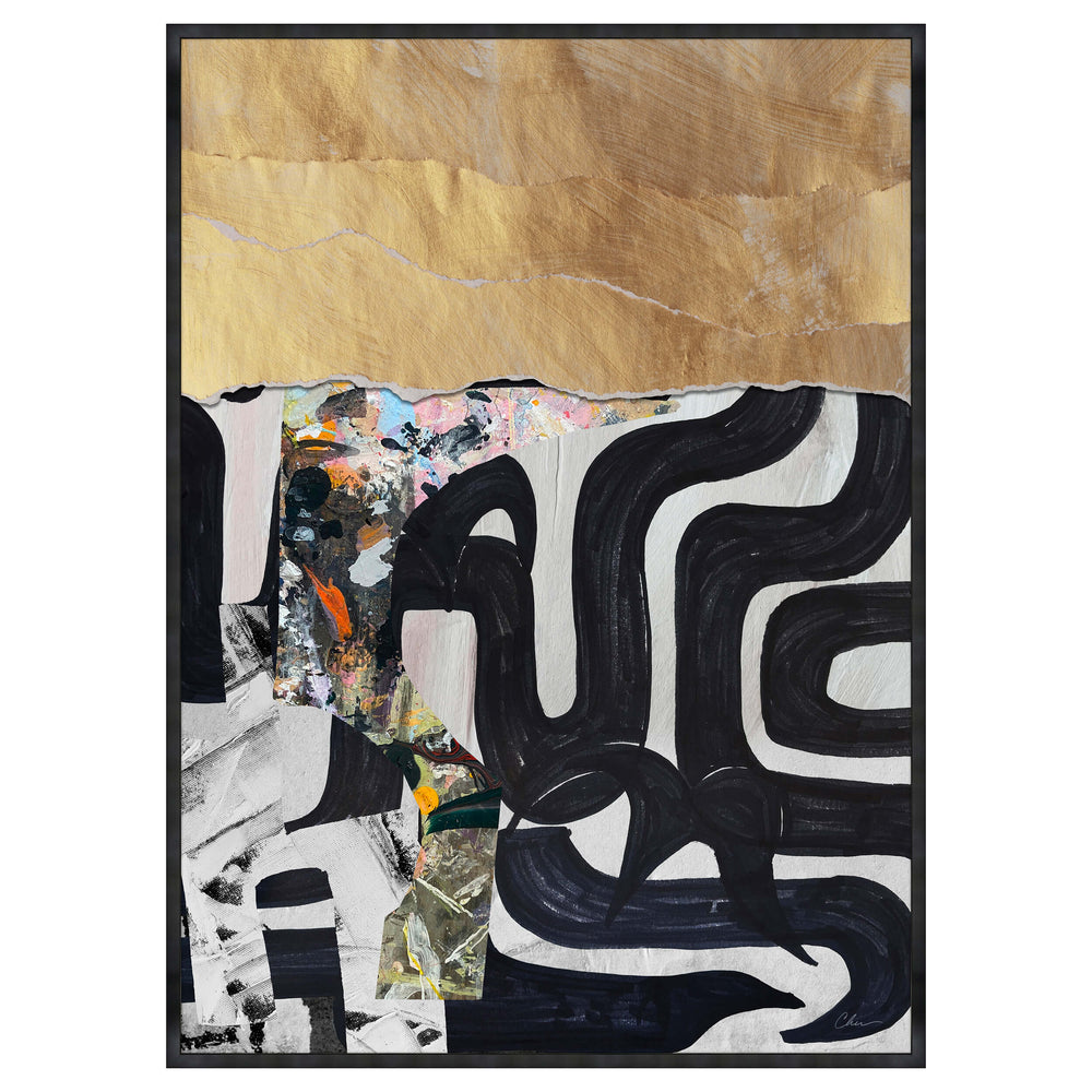 Labrinth Vertical VII Acrylic Glass Framed by Nikki Chu