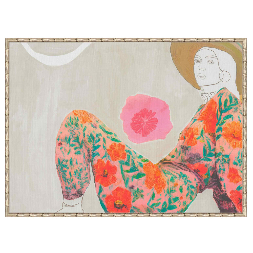 Bohemian Floral Style Framed