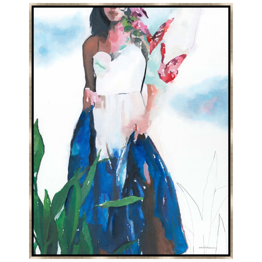 She Dances with Wings Framed