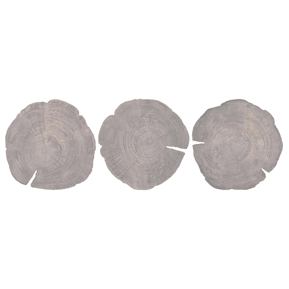 Embers of Growth VII, Grey, Set of 3