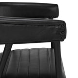 Preston Leather Dining Chair, Jet Black, Set of 2-Furniture - Dining-High Fashion Home