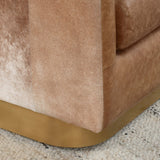 Lathe Leather/Hide Chair, Brown/Blonde-High Fashion Home