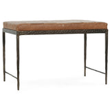 Malo Leather Bench by Classic Home