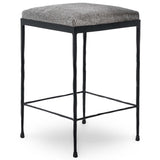 Bose Hide Counter Stool, Sparrow Gray-Furniture - Dining-High Fashion Home