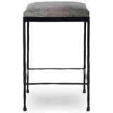 Bose Hide Counter Stool, Sparrow Gray-Furniture - Dining-High Fashion Home
