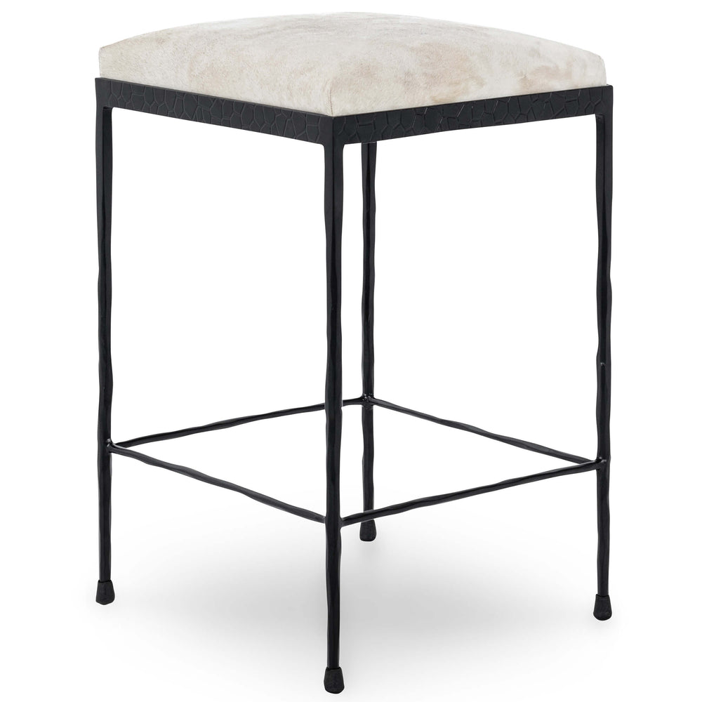 Bose Hide Counter Stool, Dusty Cream-Furniture - Dining-High Fashion Home
