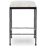 Bose Hide Counter Stool, Dusty Cream-Furniture - Dining-High Fashion Home