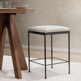 Bose Hide Counter Stool, Dusty Cream-Furniture - Dining-High Fashion Home