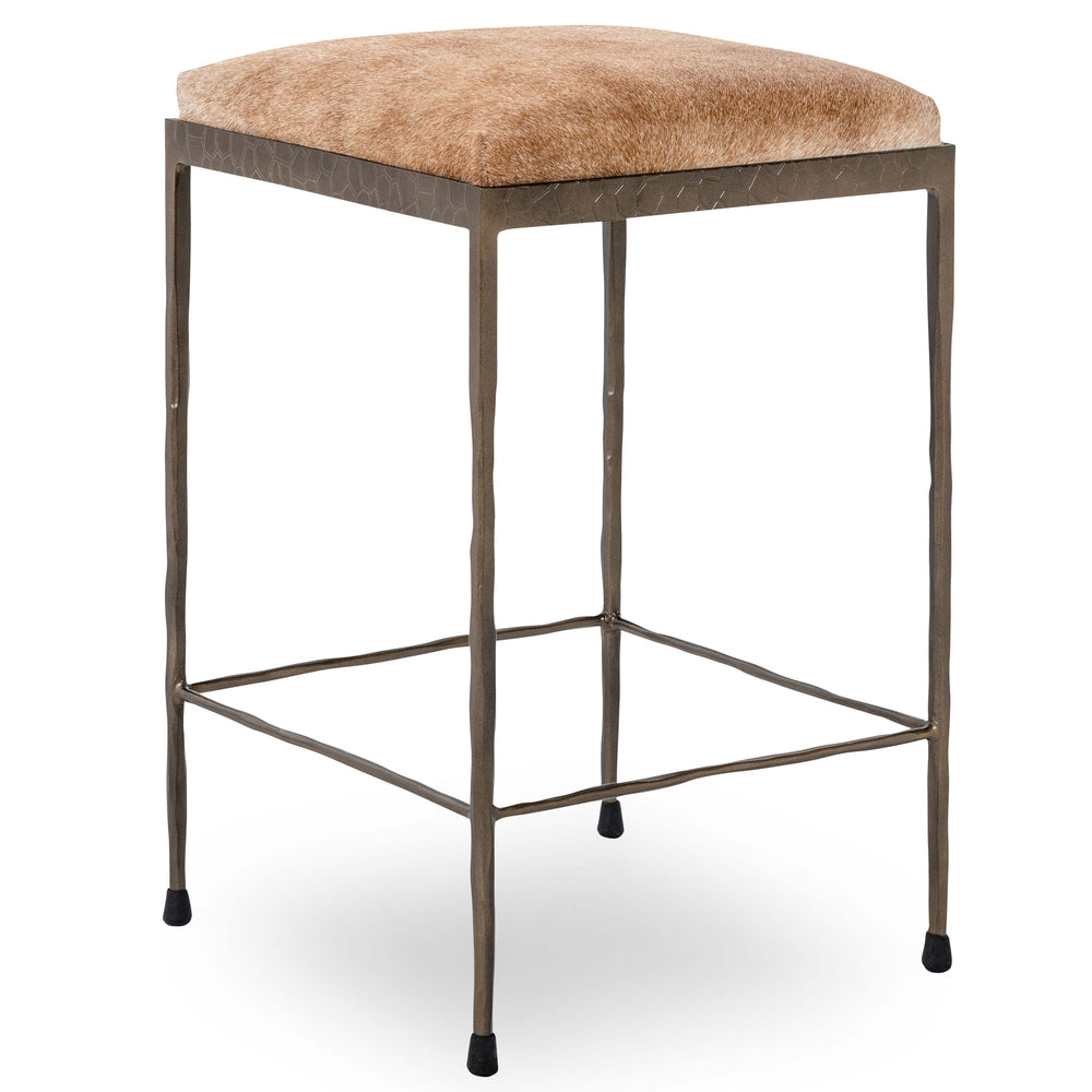 Bose Hide Counter Stool, Canyon Sand-Furniture - Dining-High Fashion Home