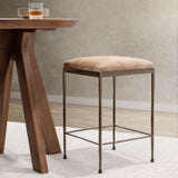 Bose Hide Counter Stool, Canyon Sand-Furniture - Dining-High Fashion Home