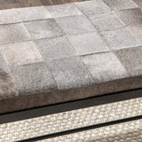 Achen 60" Hide Bench, Sparrow Gray-Furniture - Benches-High Fashion Home